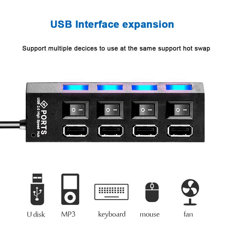 Hub USB 2.0 Multi USB